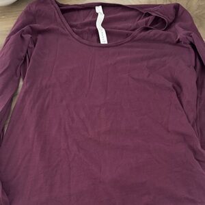 lululemon athletica Long-Sleeve Scoop Neck Top - Plum